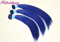 Doble las extensiones coloreadas azul exhausto del pelo para el grado femenino 9A