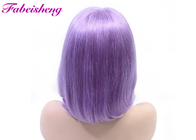 Pelucas de cordón púrpuras 100% del frente del color del cabello humano sano sin procesar de la Virgen