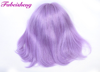 Pelucas de cordón púrpuras 100% del frente del color del cabello humano sano sin procesar de la Virgen